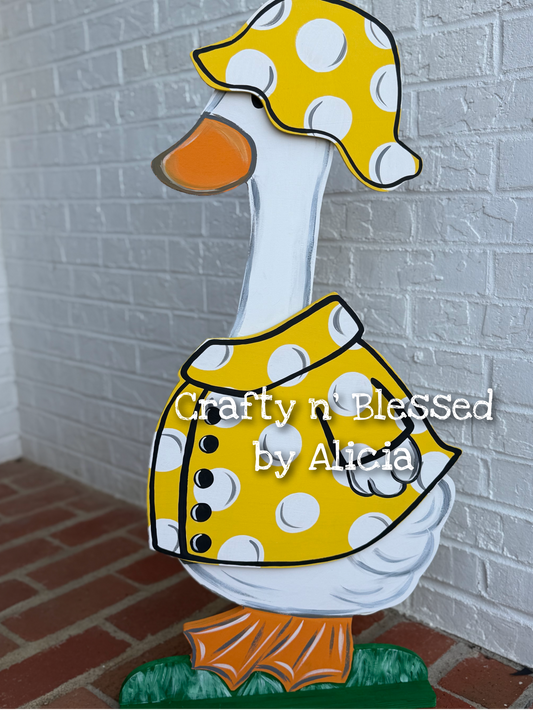 Yellow Rainy Day Set Porch Goose Attachments (NO GOOSE included)