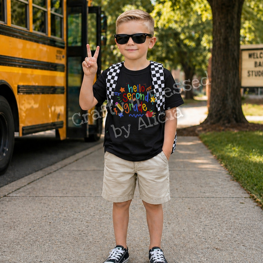 Personalized Hello Grade Shirt S-3X