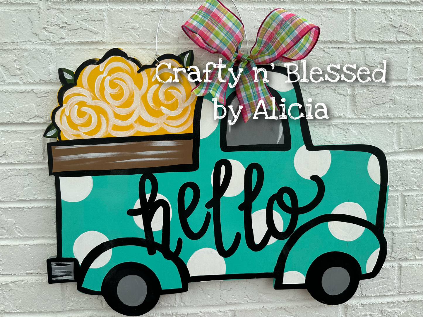 Floral Truck Door Hanger