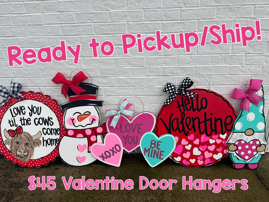 READY to Pickup/Ship Valentine’s Door Hangers