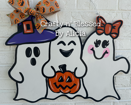 Ghost Buddies Door Hanger