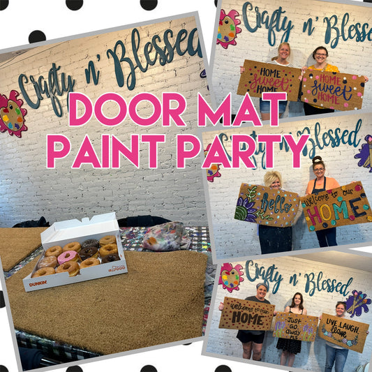 August 22nd Private Party Door Mat Paint Party