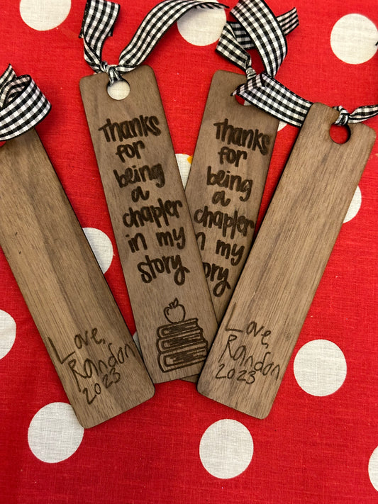 Personalized Engraved Bookmark