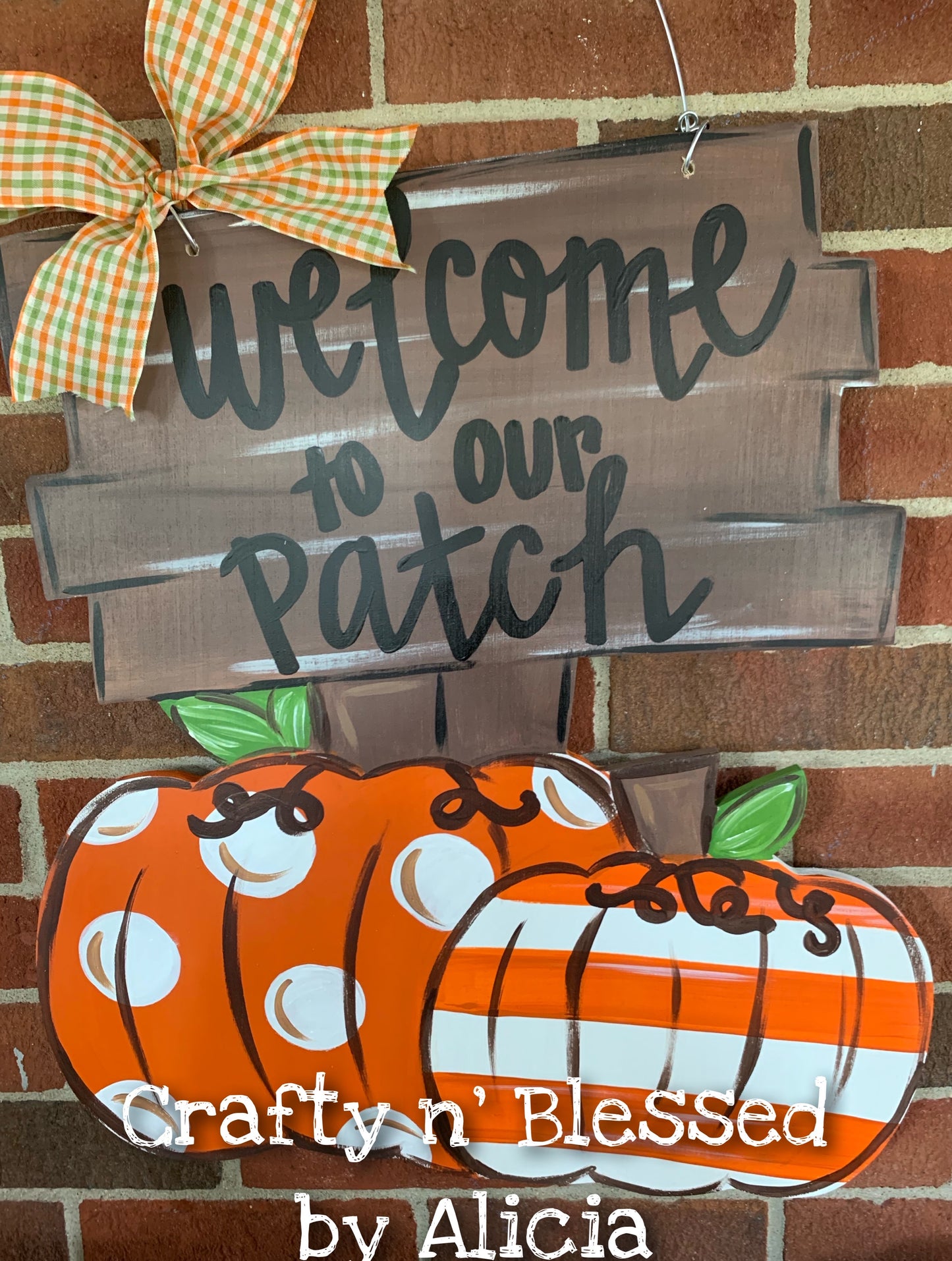 Pumpkin Patch Door Hanger