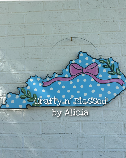 READY TO SHIP/PICKUP Bow Kentucky Door Hanger