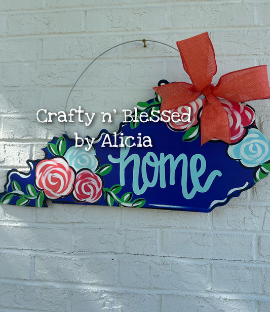 READY TO SHIP/PICKUP Home Kentucky Door Hanger