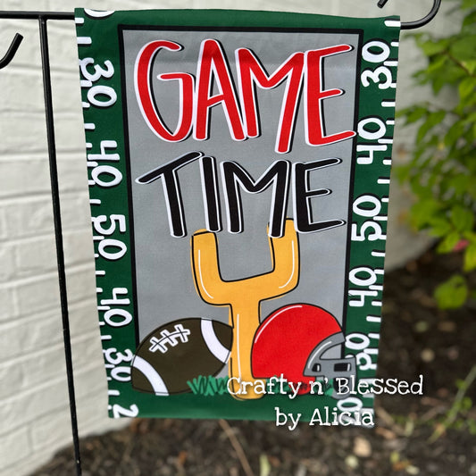Game Time Field Goal Garden Flag
