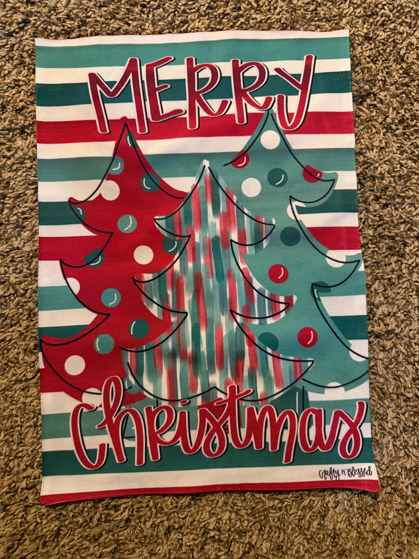 READY TO SHIP/PICKUP Tree Christmas Garden Flag