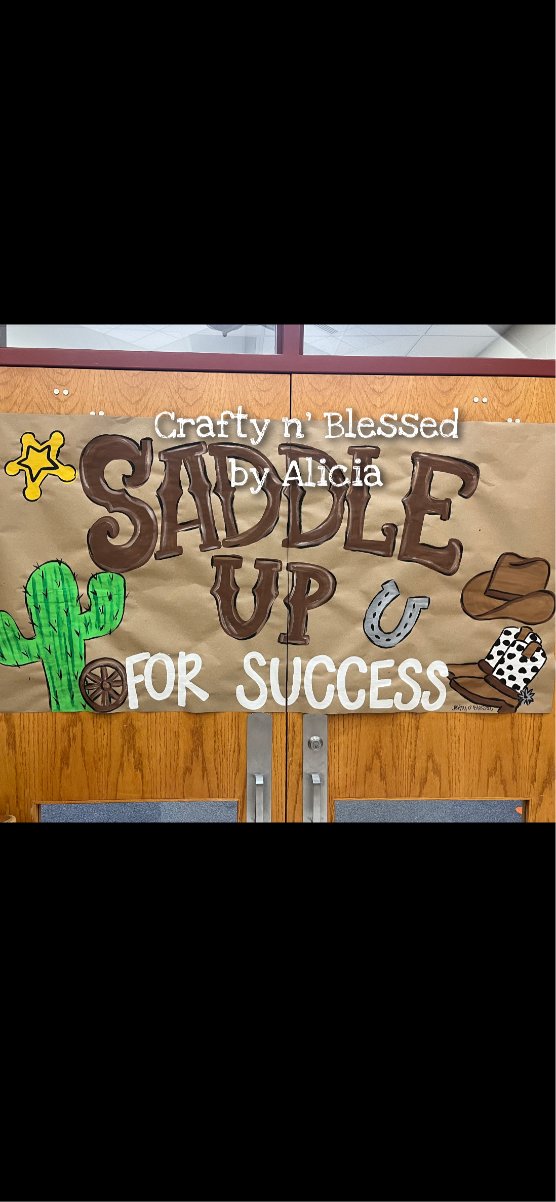 Personalized Custom Hand Painted Western Banner Made to Order
