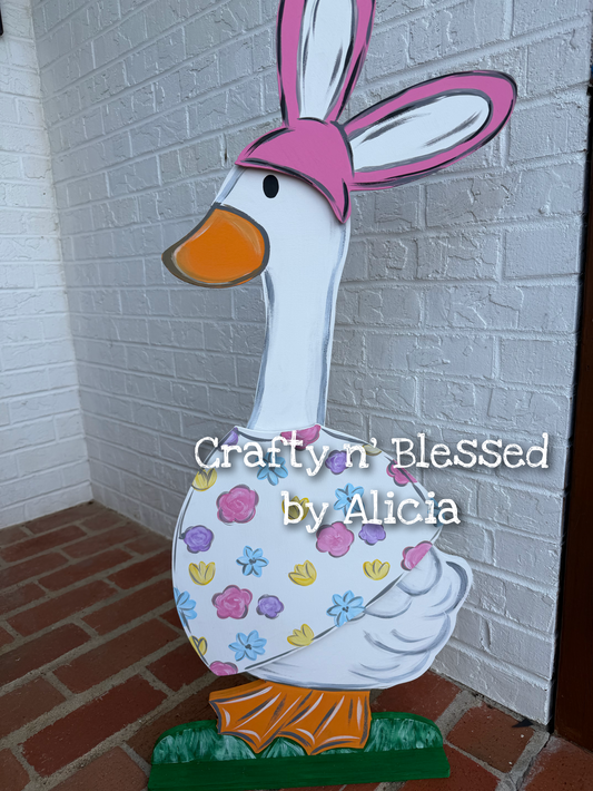 Easter Dress/Bunny Ears Porch Goose Attachments (NO GOOSE included)