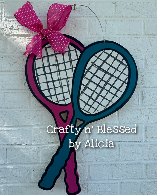 READY TO SHIP/PICKUP Tennis Rackets Door Hanger