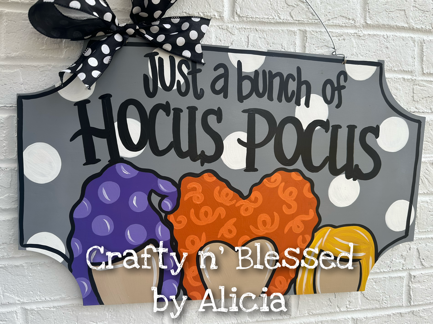 Hocus Pocus Sisters Door Hanger