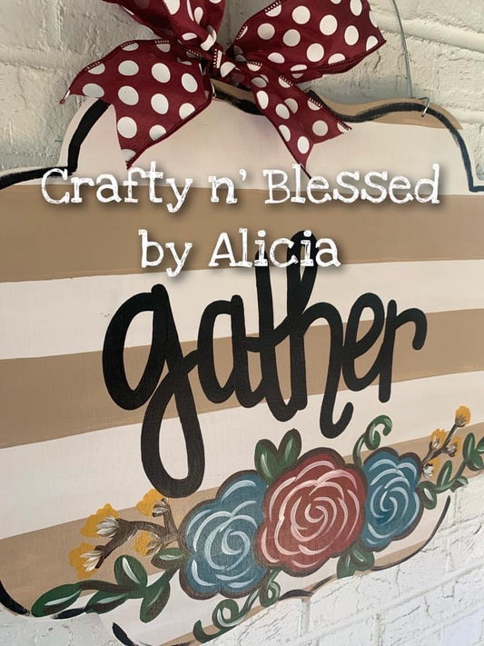 Gather Striped Door Hanger