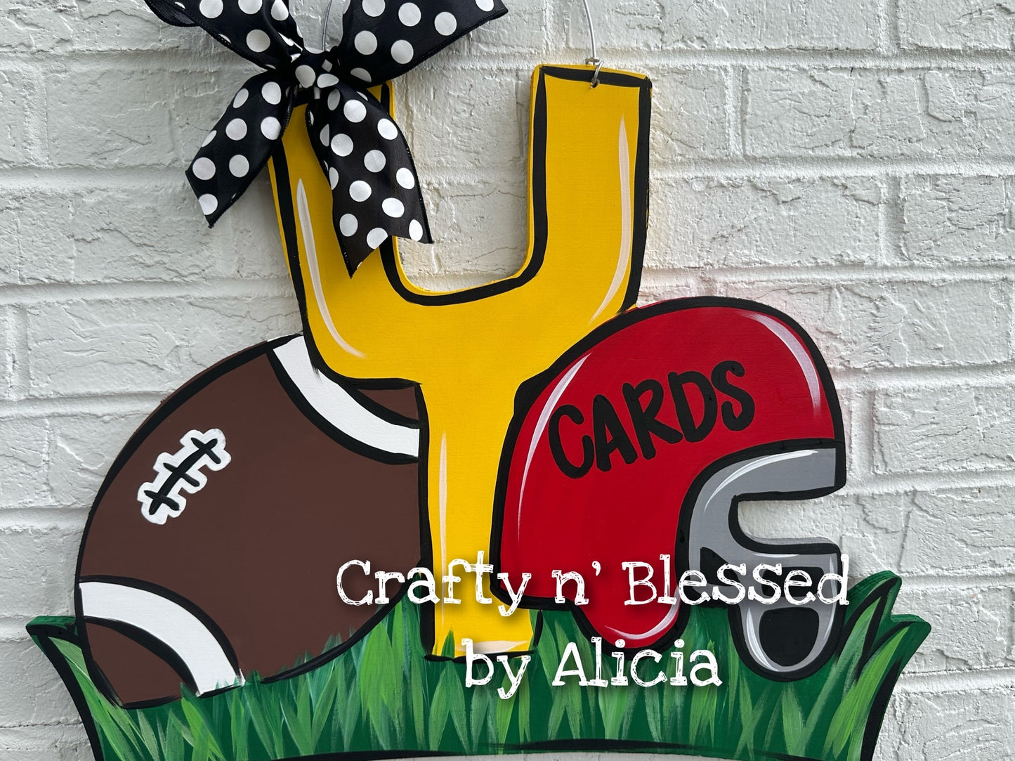 Football Field Goal Door Hanger