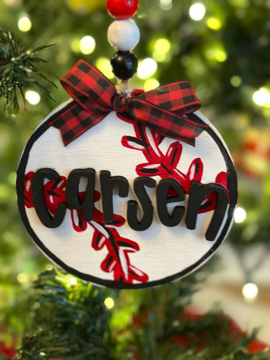 Baseball Personalized Ornament