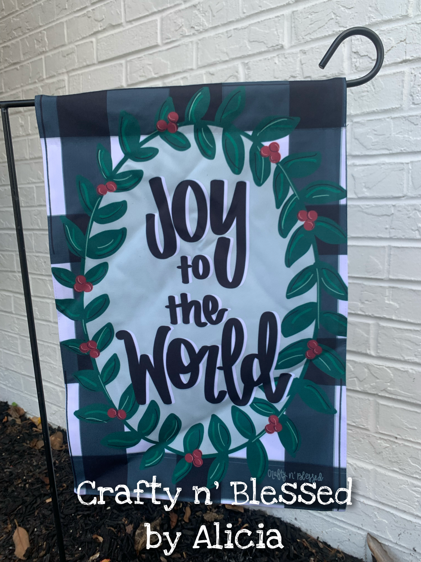 Joy to the World Garden Flag