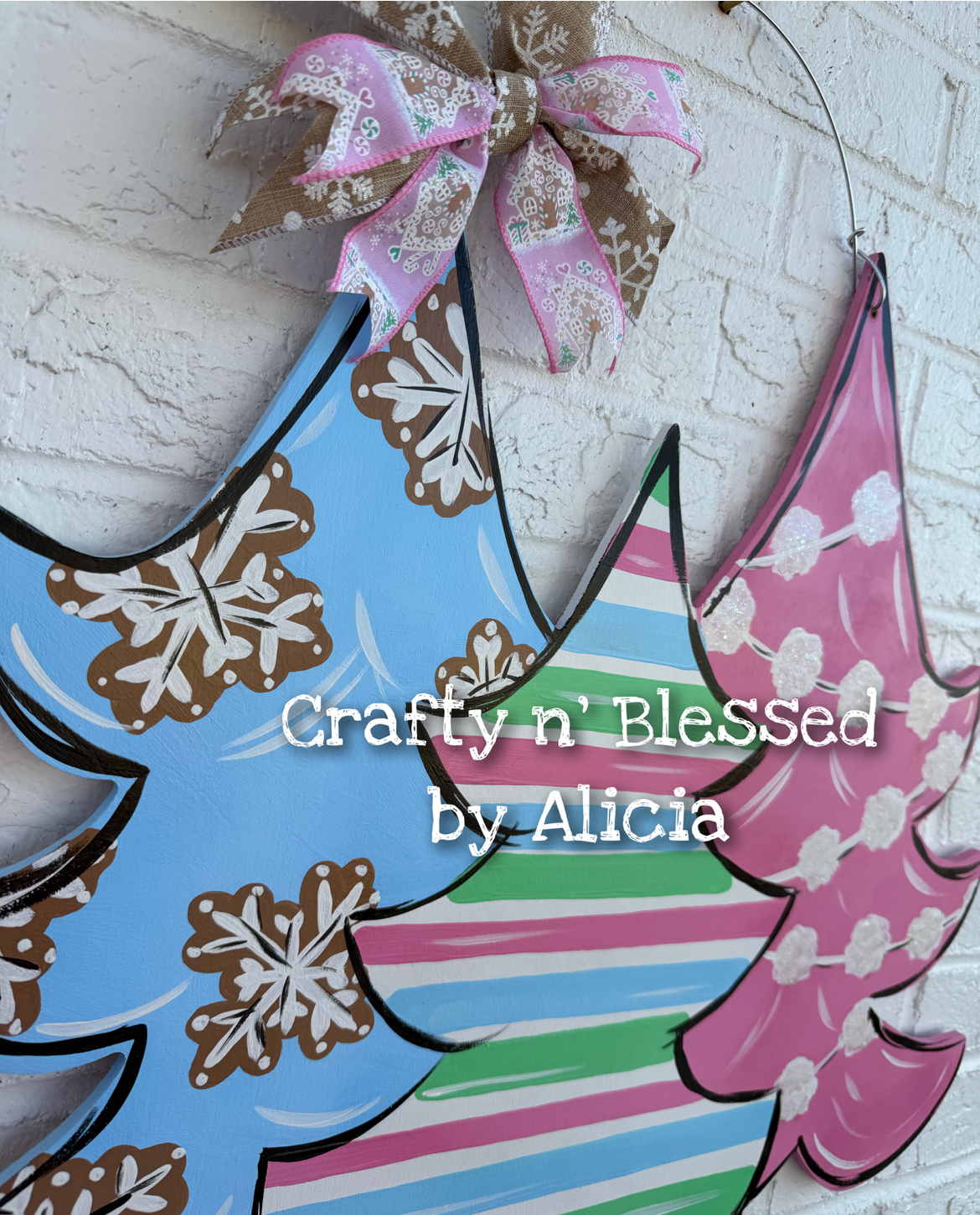 READY TO SHIP/PICKUP 3 Tree Set Door Hanger