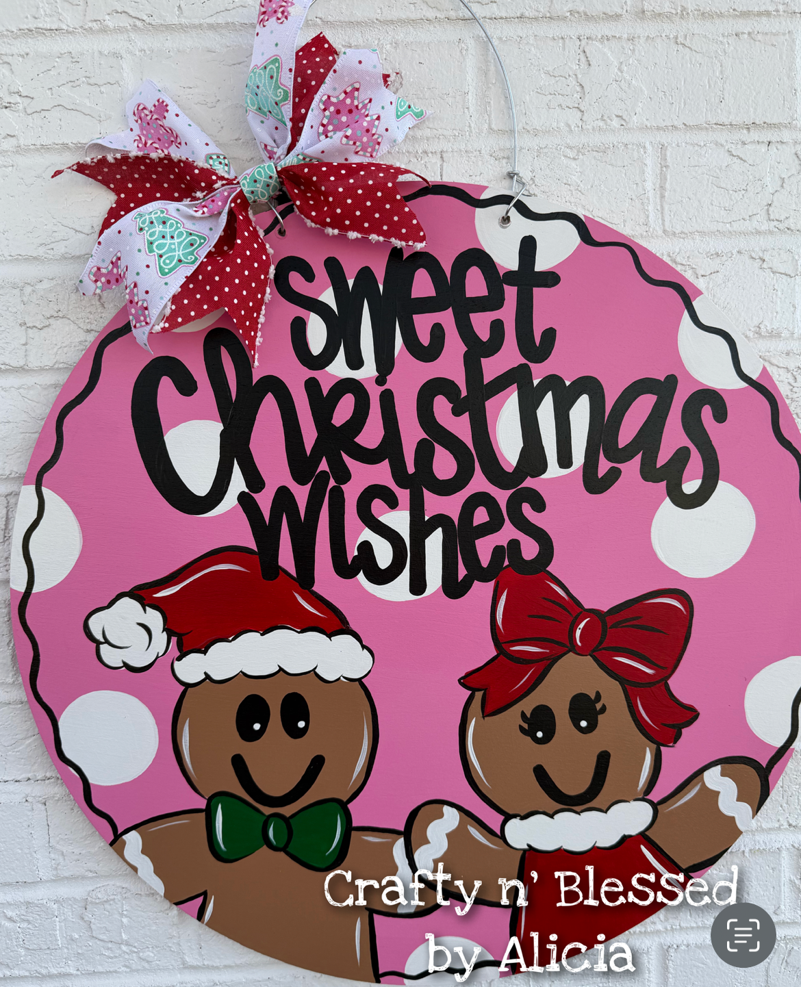 Sweet Christmas Wishes Door Hanger