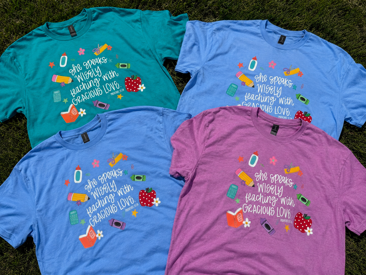 READY TO SHIP/PICKUP Ready to Go Proverbs Teacher Tees