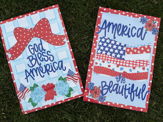 READY TO SHIP/PICKUP *NEW* Patriotic Garden Flag