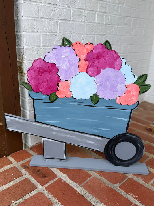 READY TO SHIP/PICKUP Standing Spring Wheelbarrow