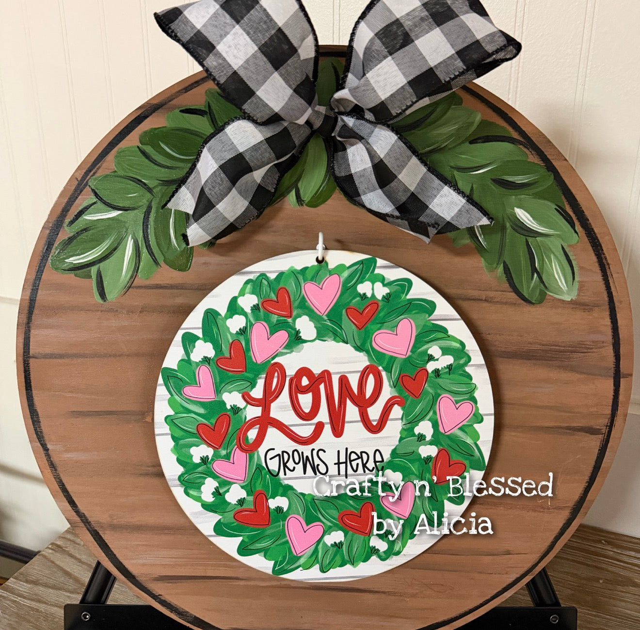 Greenery and Bow Indoor Interchangeable Mini BASE