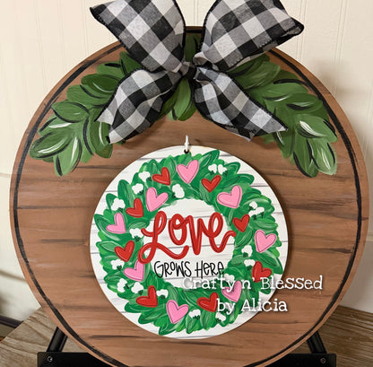 Greenery and Bow Indoor Interchangeable Mini BASE