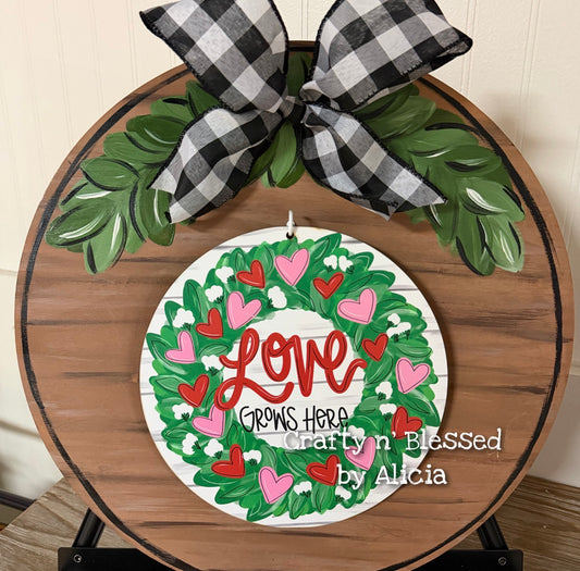 Greenery and Bow Indoor Interchangeable Mini BASE