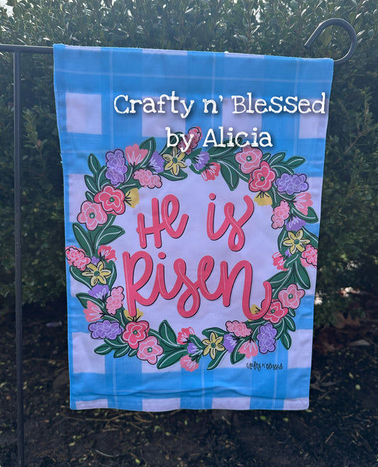 He is Risen Garden Flag