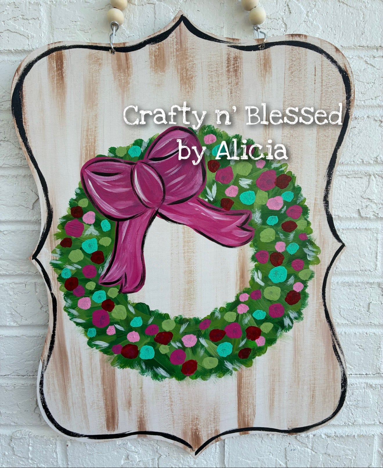 READY TO SHIP/PICKUP Wreath Plaque  Door Hanger