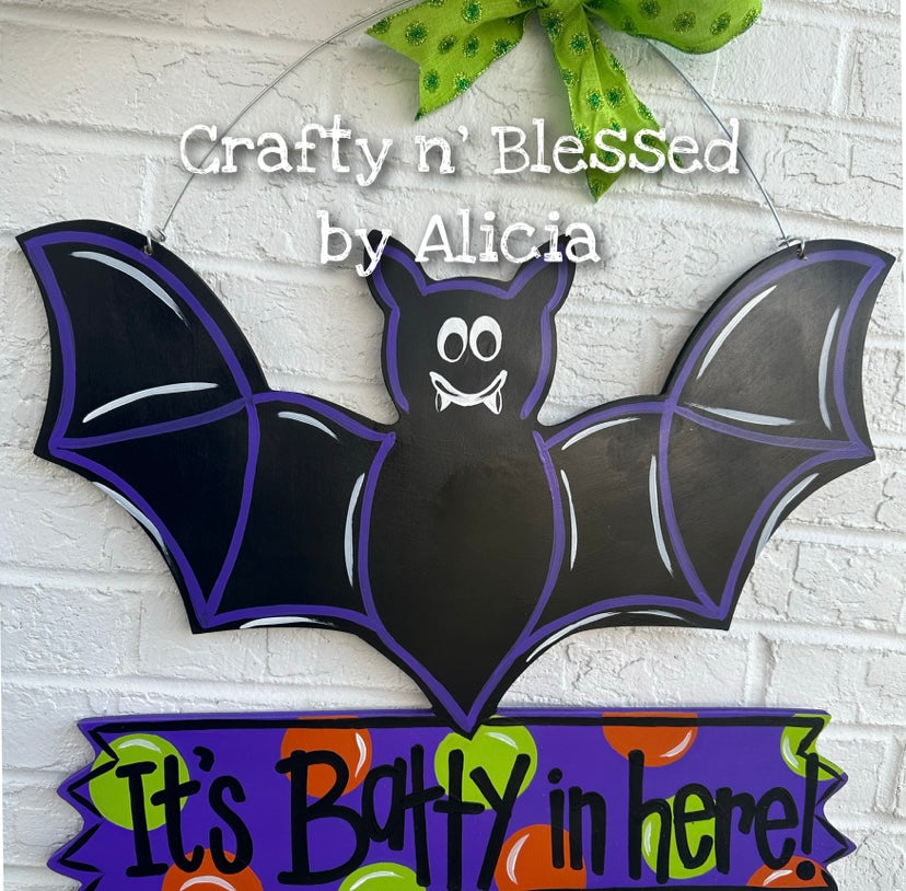 Halloween Bat Door Hanger