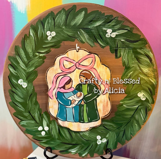 Wreath Design Indoor Interchangeable Mini BASE