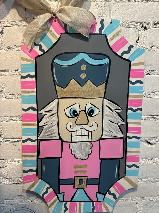 READY to Pickup/Ship Pink Nutcracker Plaque