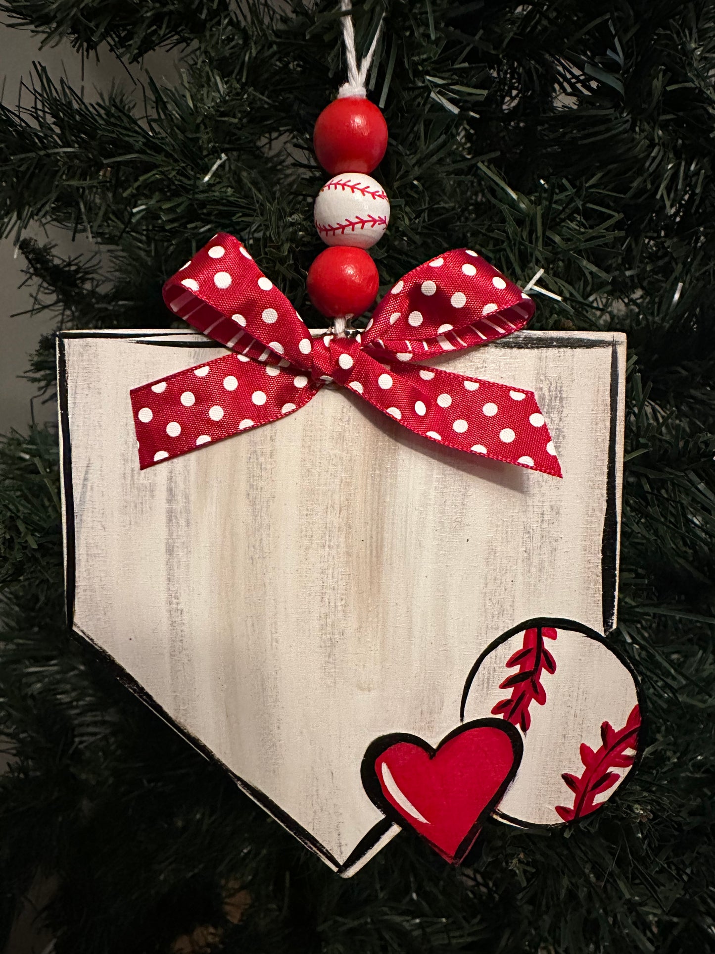 HOME plate Personalized Ornament