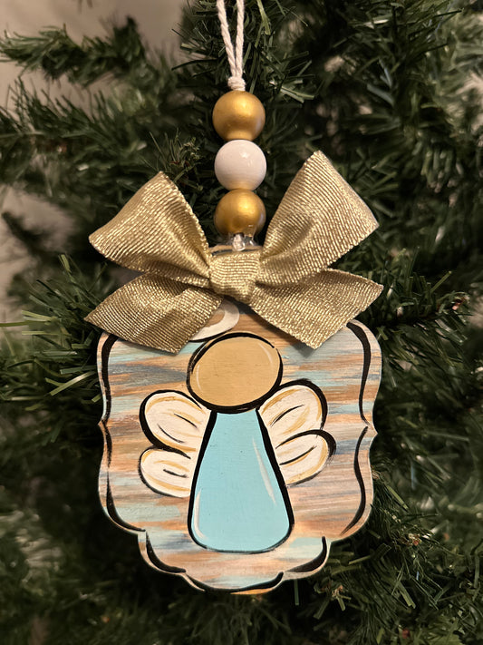 Angel Plaque Personalized Ornament