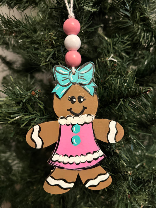 Gingerbread Girl Personalized Ornament