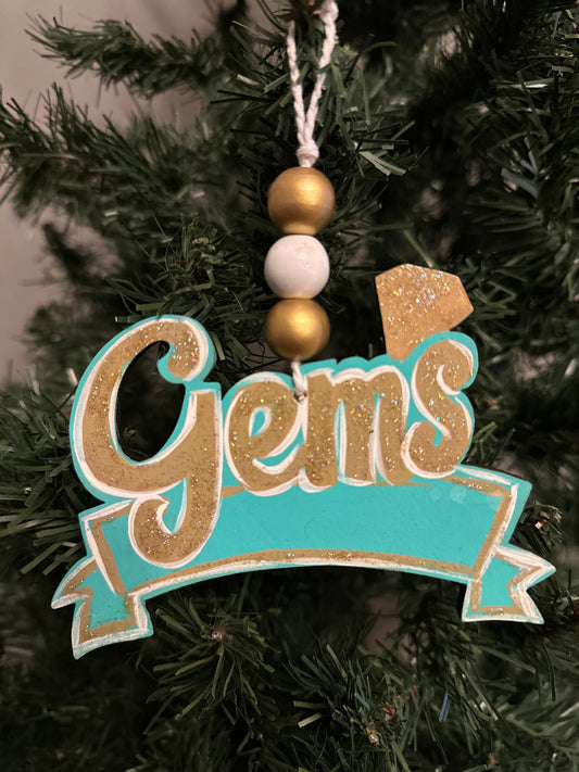 GEMS Personalized Ornament