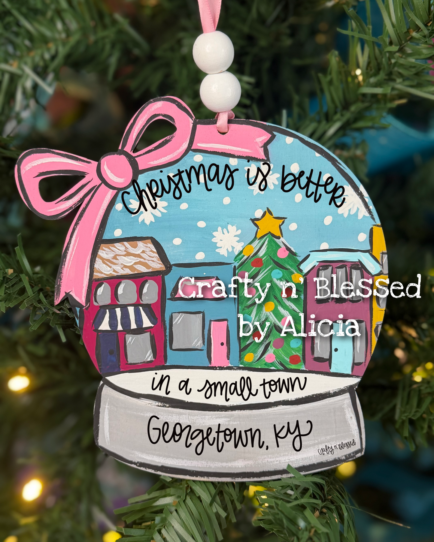 Georgetown, KY Snowglobe Ornament