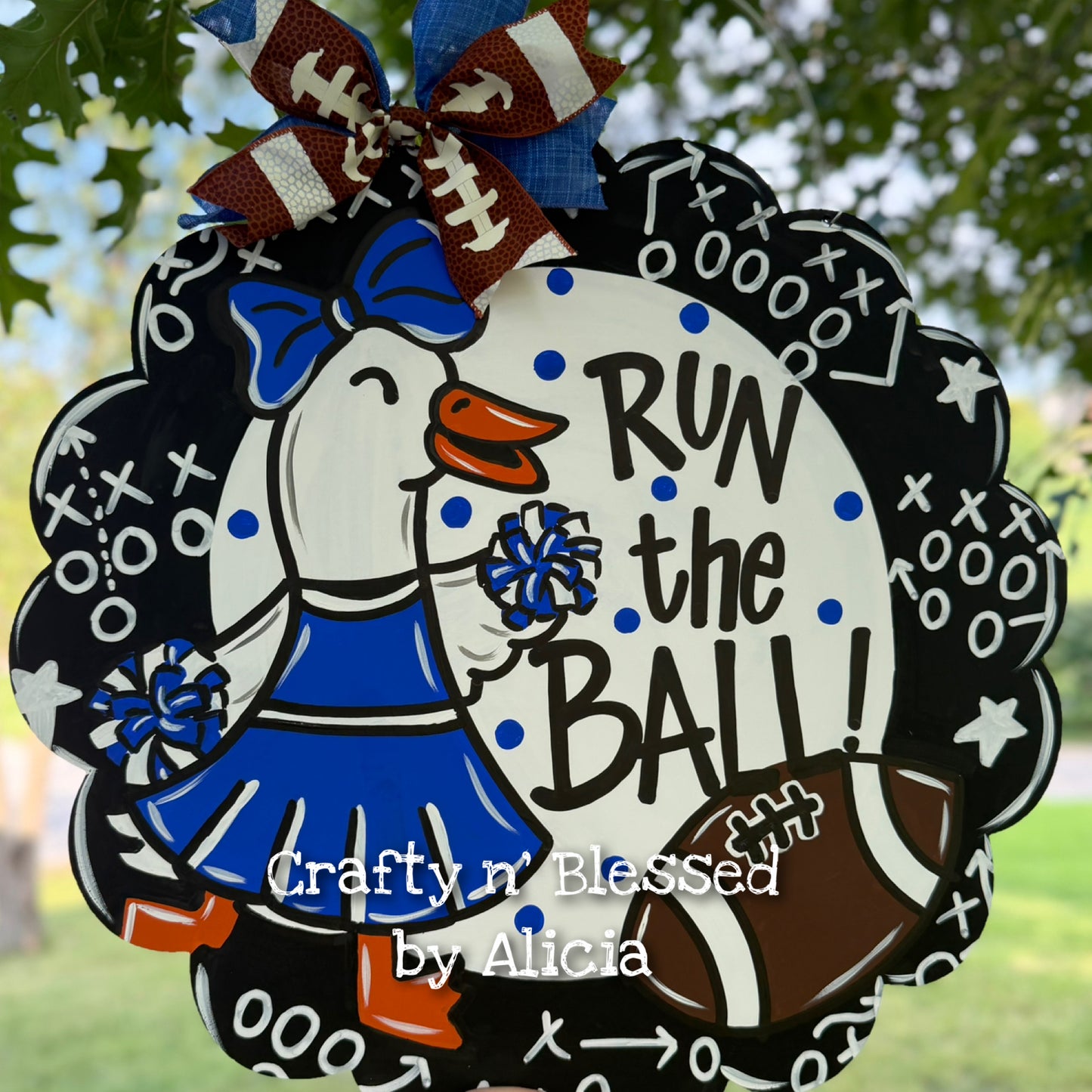 Football Goose Door Hanger