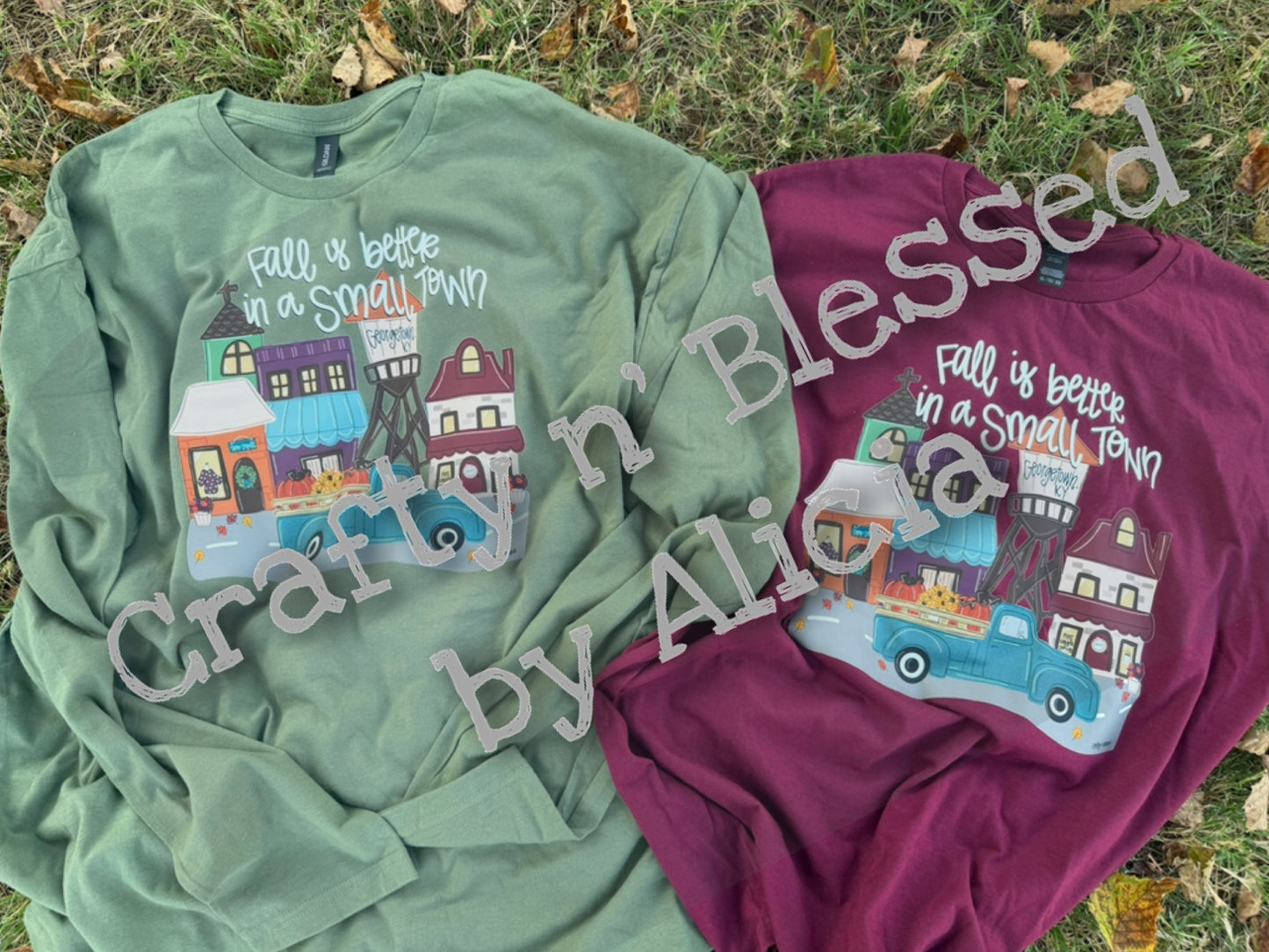 Fall is better in Small Town (Customized!) Shirt S-3X