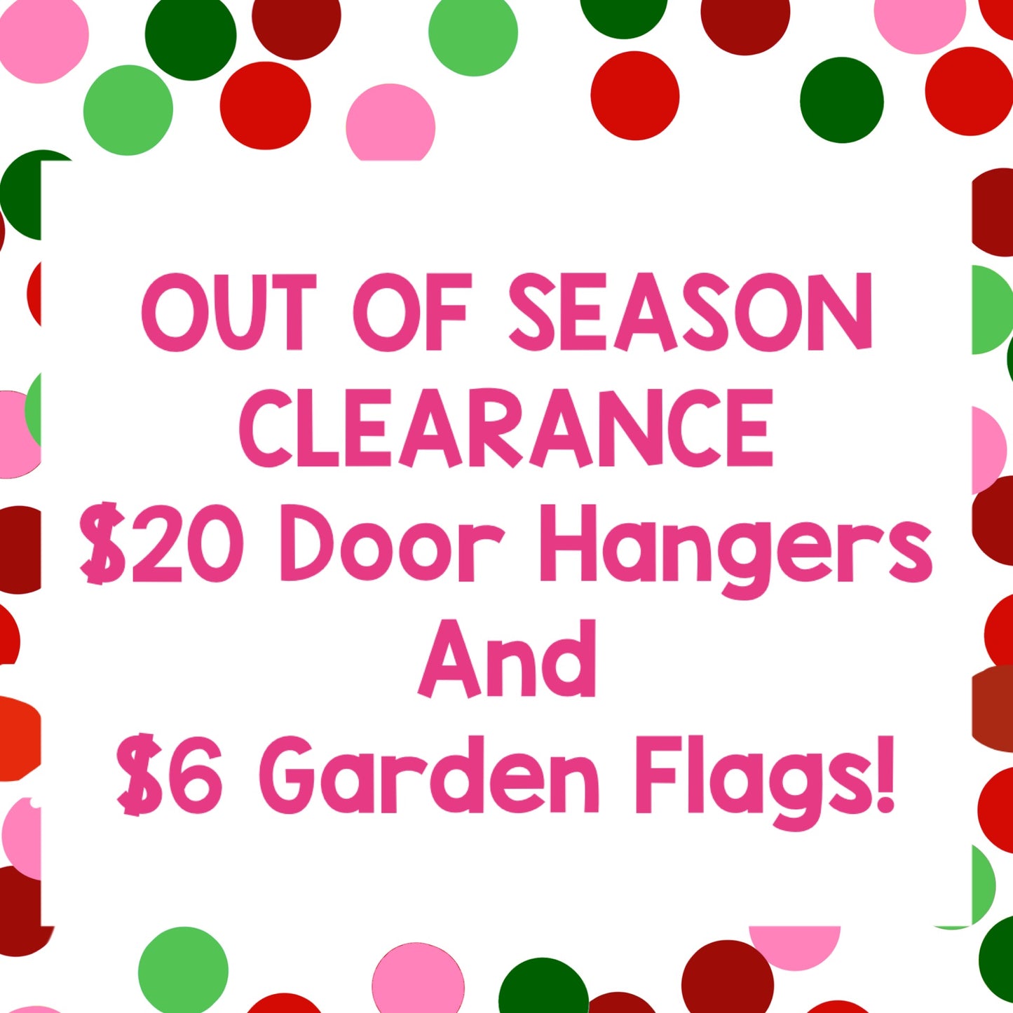 READY Clearance Out of Season Items