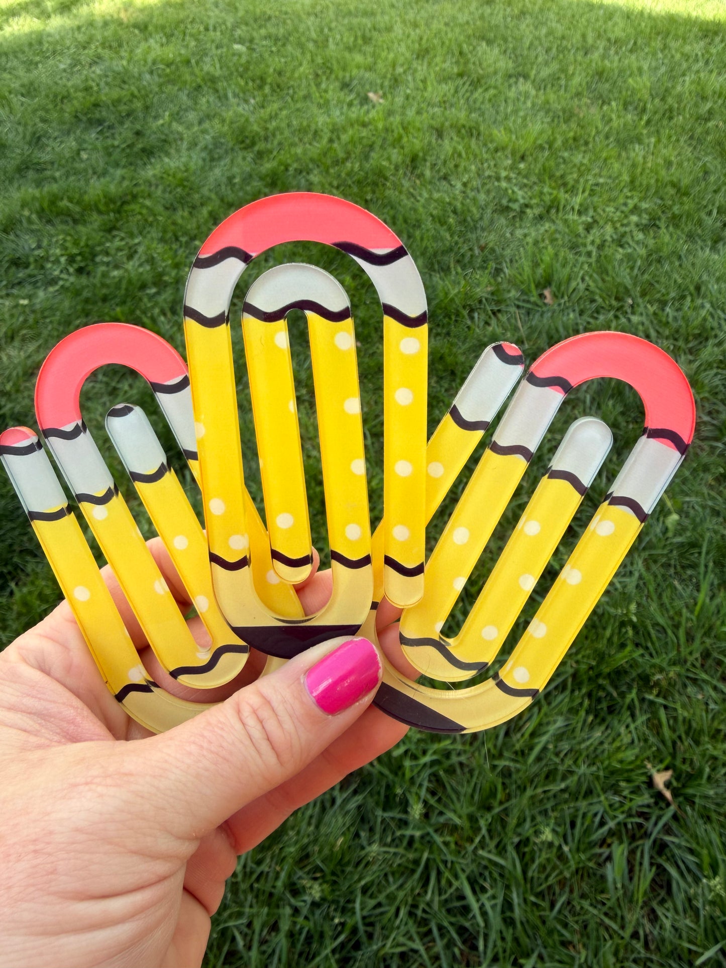 Jumbo Acrylic Paper Clip *CAN add personalization*