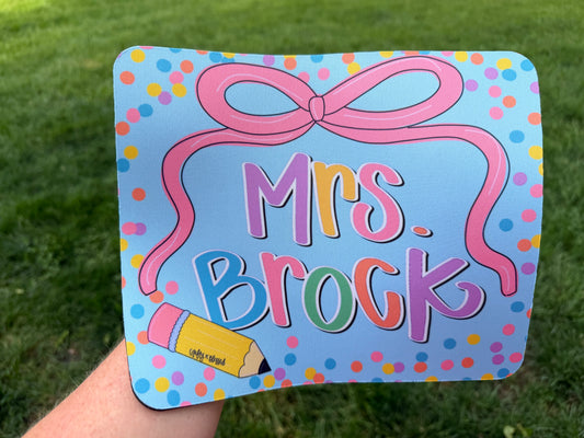 Personalized Teacher Mousepad