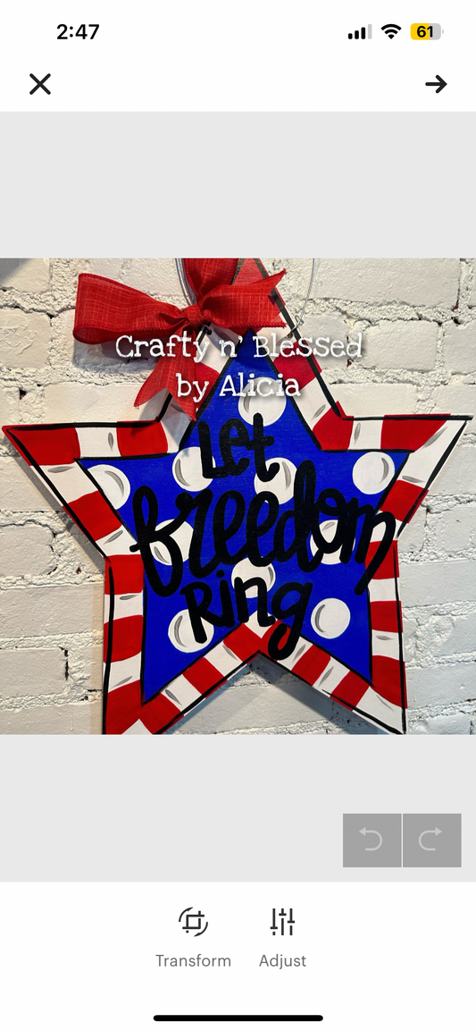 Dots and Stripes Star