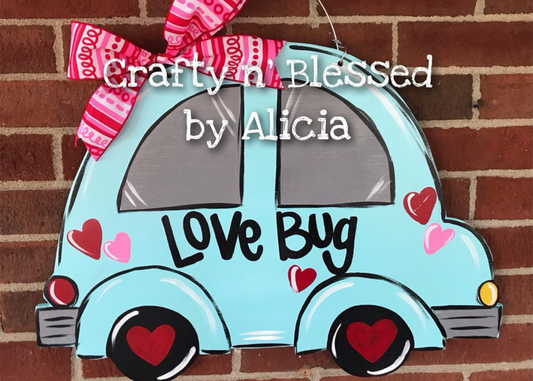 Love Bug Custom Door Hanger