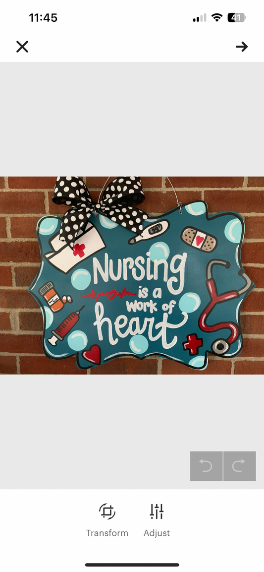 Nursing Custom Door Hanger