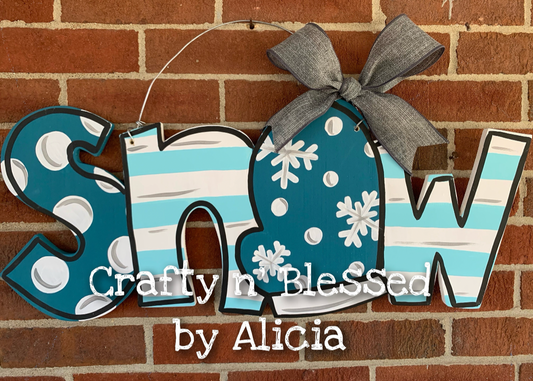 SNOW Custom Door Hanger