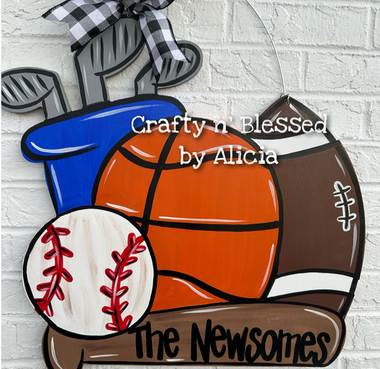 Multi Sports Bag Custom Door Hanger