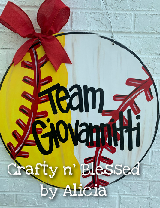 Split Ball Custom Door Hanger