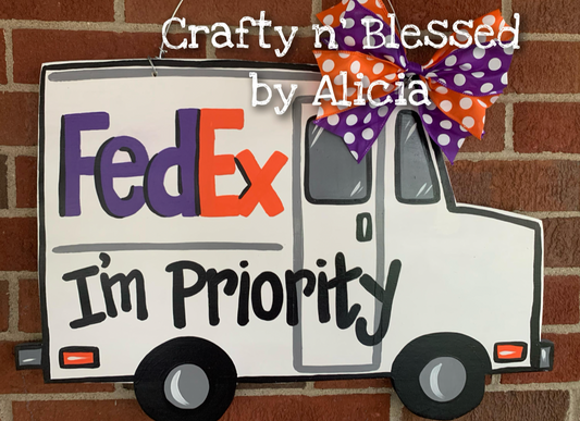 FedEx Truck Custom Door Hanger